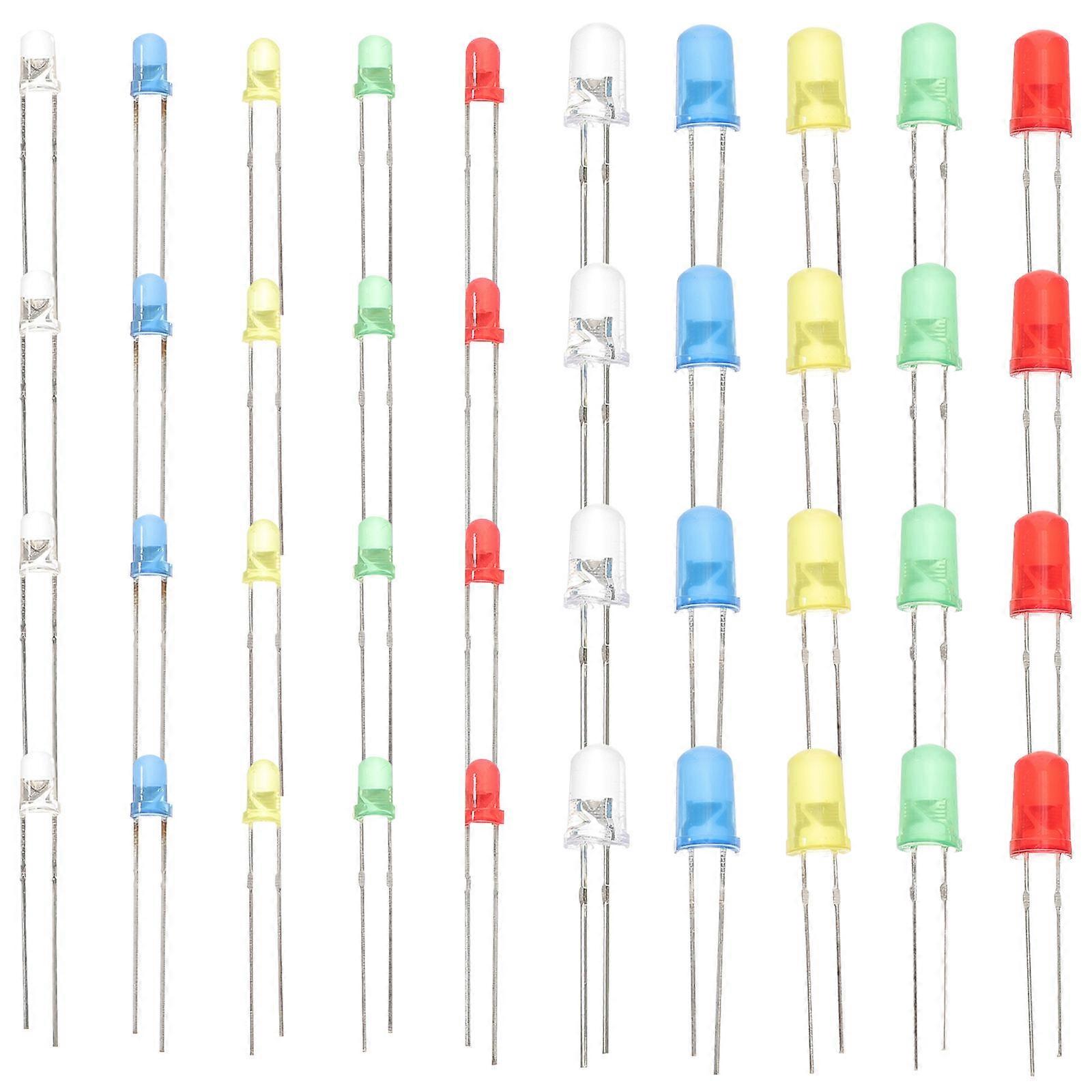 High Brightness LED Diodes Assorted Color Single LED Light for Craft 1Set