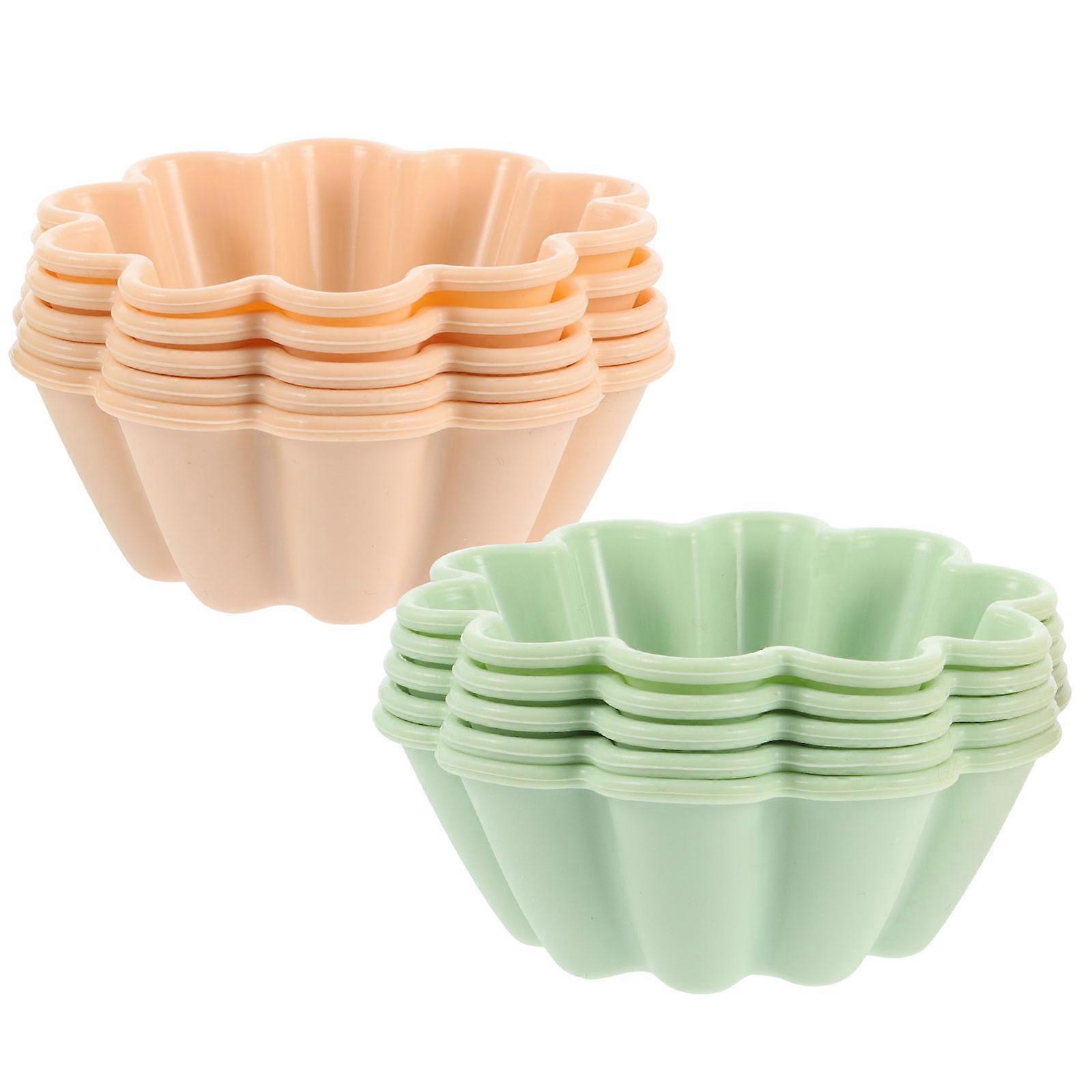 Candy Color Silicone Cupcake Molds 10Pcs for Muffin Baking Tools