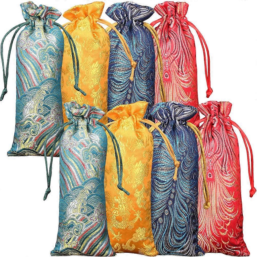 Comb Storage Pouches Drawstring Bags for Storage Use 8Pcs Assorted Colors