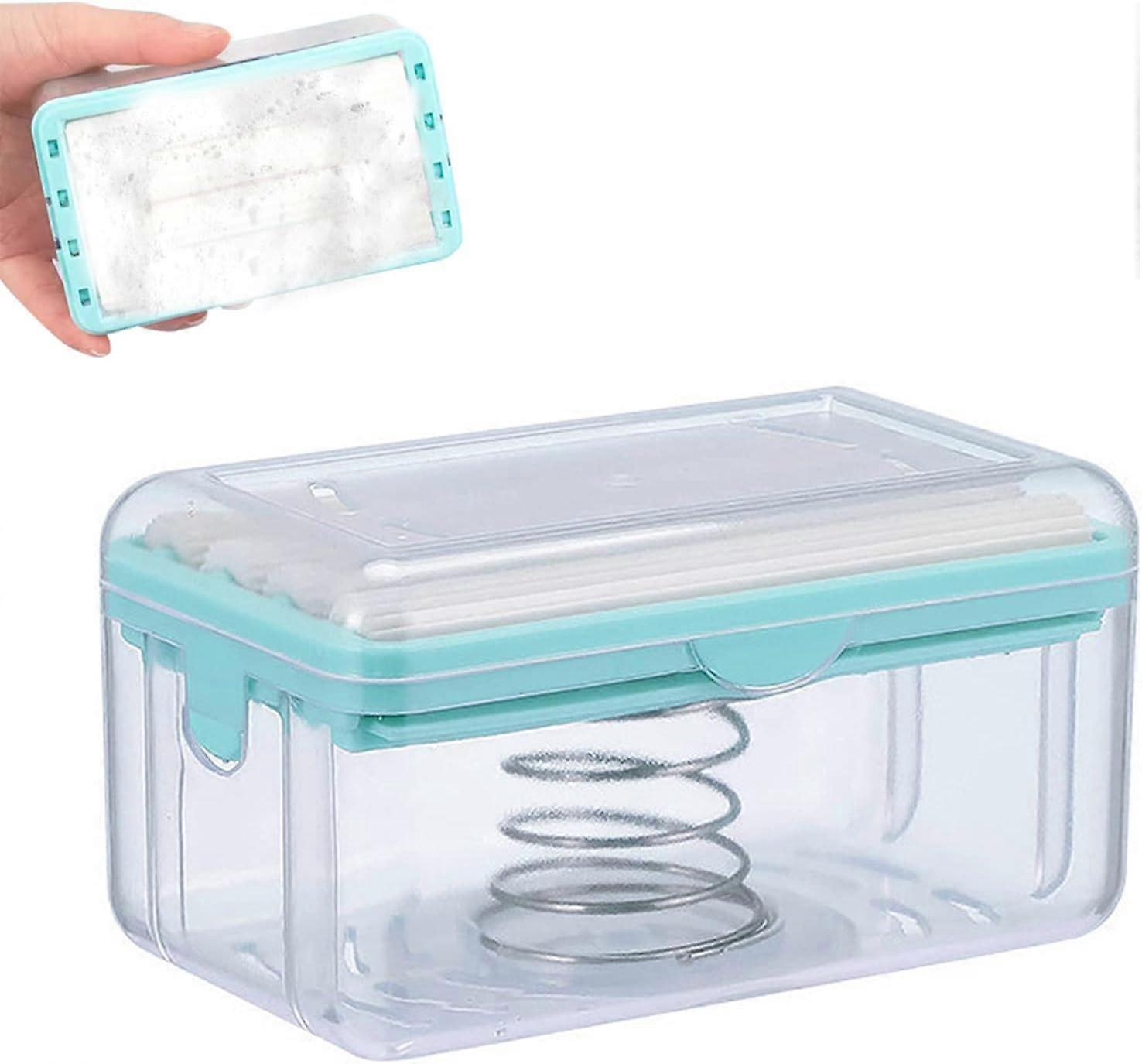 Multi-functional soap dish, foam soap box with lid