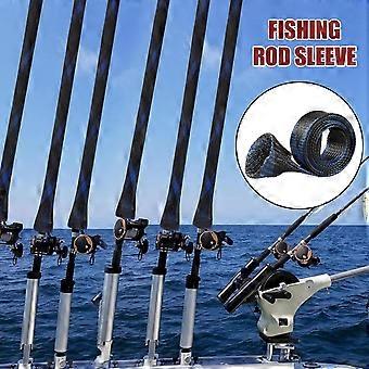 Capa impermeável para vara de pesca com malha resistente a emaranhados, ideal para surf, caiaque e barco.