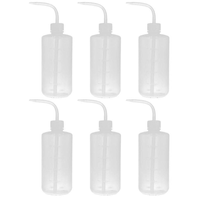 6pcs plastic wash bottles for laboratory