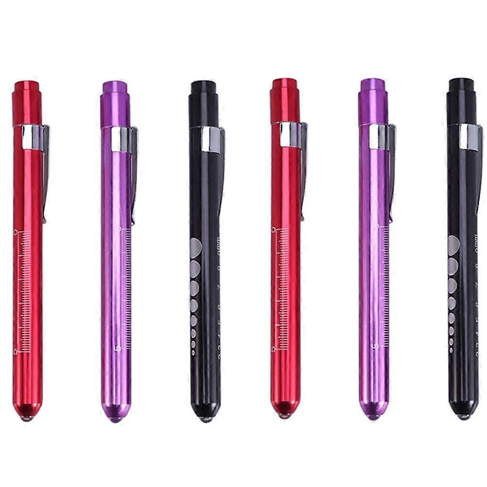 6 Pcs UV Torch Work Light LED Flashlight Pen Multifunctional Nurse
