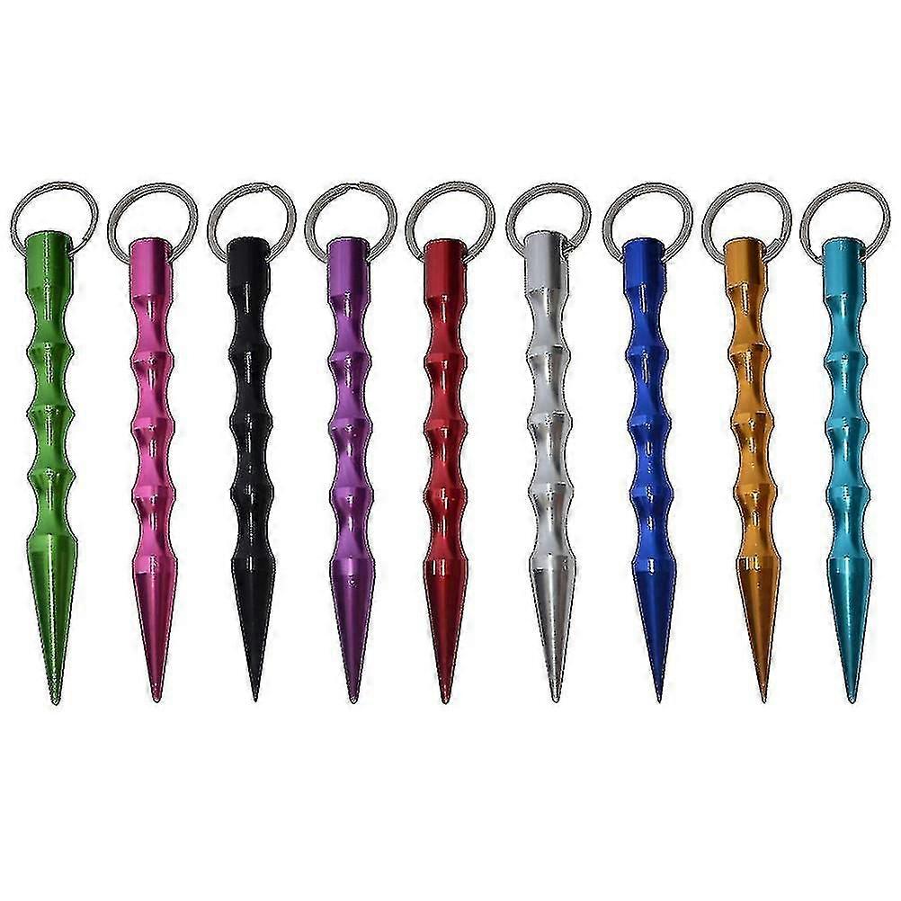 9pcs Pointed Flat Head Stick Short Stick Key Stick Durable Broken Window Implement