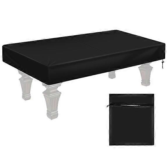 pool table dust cover with drawstring, waterproof, suitable for rectangular tables, Black, 1 piece