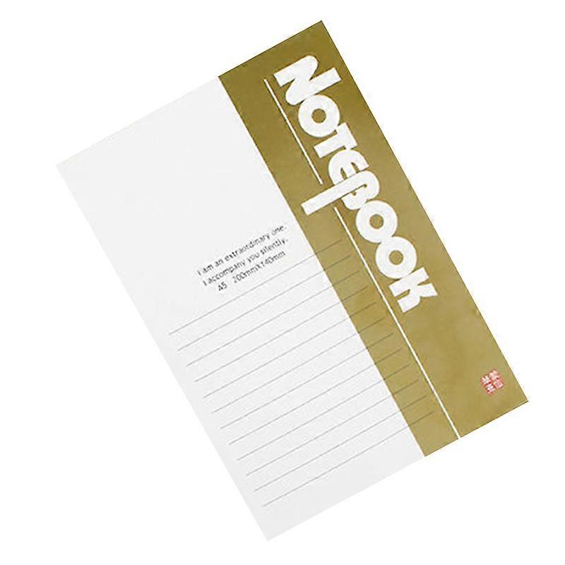 A5 Notebook Ruled Paper for Office Study School Use, Simple Style Comfortable Writing, Secure Bookbinding, 48 Sheets Small Notepad