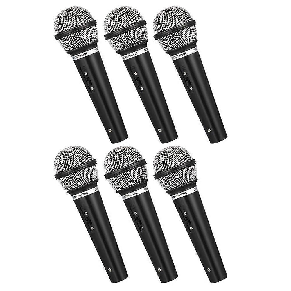 Microphone Prop Fake Plastic Model for Pretend Play 12Pcs