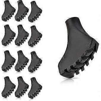 Nordic Walking Pads 12 Pieces / 6 Pairs Asphaltic Rubber Pads For Nordic Walking