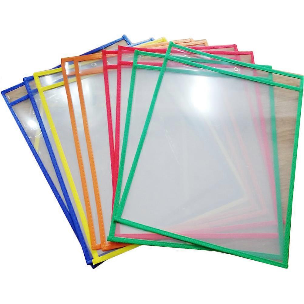 Dry Erase File Pockets Transparent File Pockets for Drying Documents 10Pcs