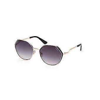 Guess GU7842 28B Vollrand-Sonnenbrille für Damen, oval, roségolden, UV3 Original