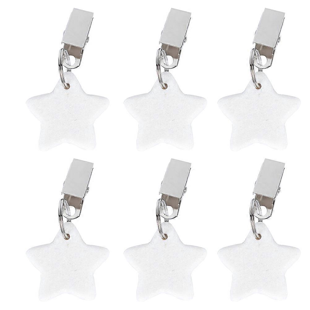 Star Table Weights Table Cloth Clips for Tablecloth 6Pcs