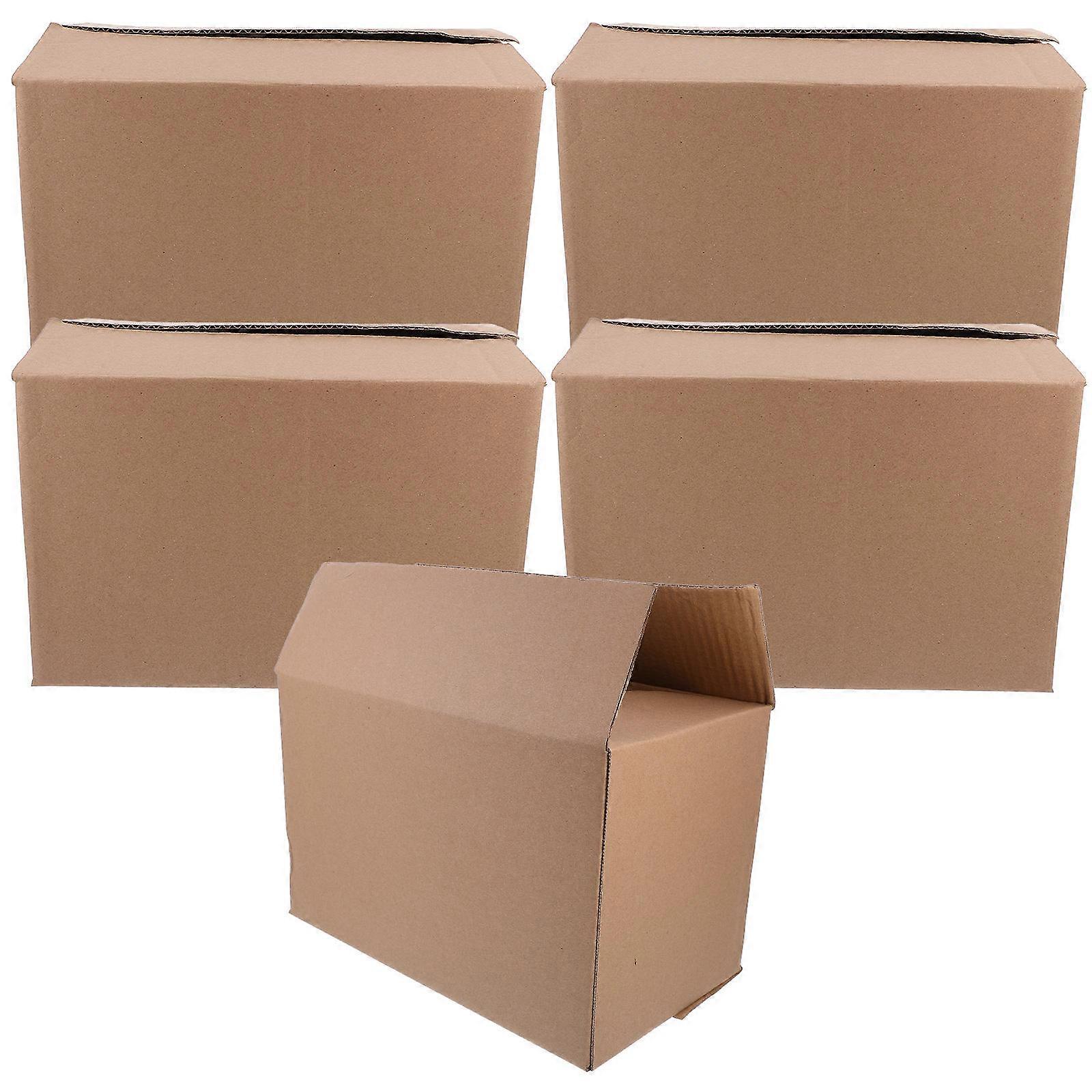 Storage Cartons Practical Cardboard Boxes for Packing 5Pcs