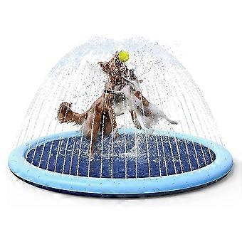 Splash Pad For Dogs Non Slips Splash Pad Sprinkler For Kids Thickened Durable Dog Pool Splash Pad Pet Summer Outdoor Water Toys