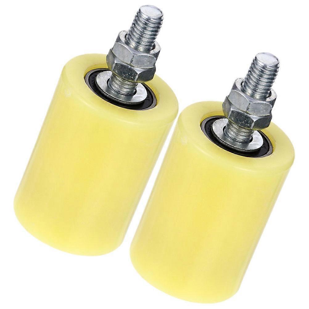 2Pcs Sliding Gate Guide Rollers Heavy Duty Rail Gate Rollers Gate Support Guide Rollers Nylon Wheels