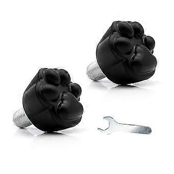 Pack of 2 Skate Toe Stops Roller Stopper Block Indoor Outdoor Skating Black