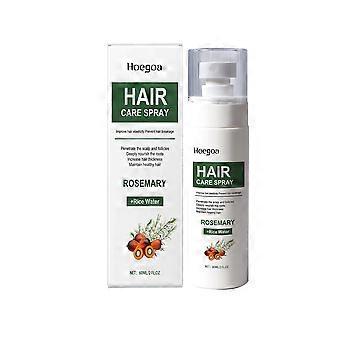 Geef je haar een boost met de Rosemary Hair Care Spray, voedend, anti-frizz en glansversterkend, 60 ml.