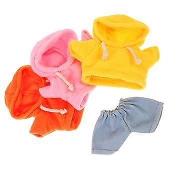 20Pcs Doll Clothes Set for Playing Plush Bear Outfit Assorted Colors