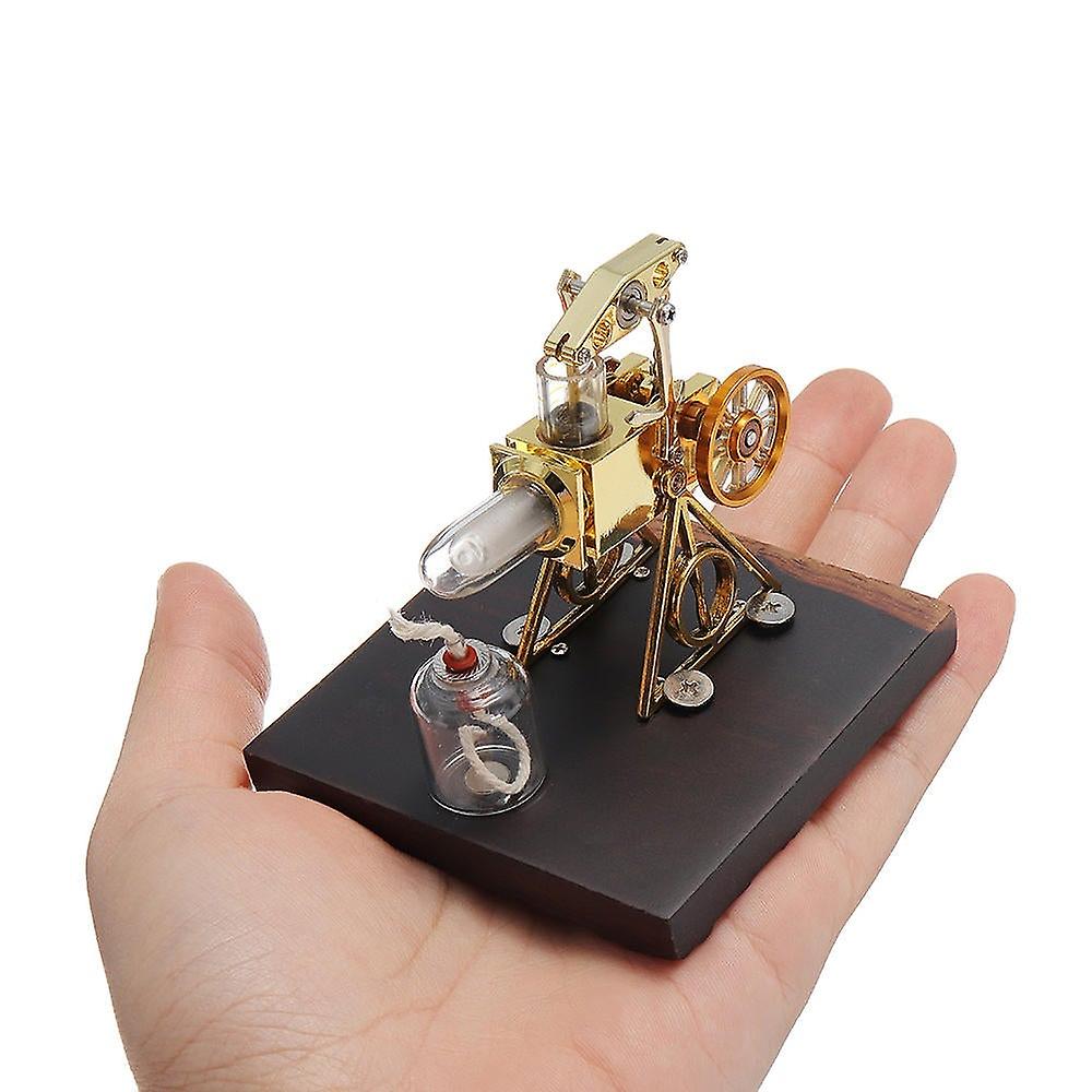 Mini 2.1"hot Air Flame Stirling Engine Model Collection Gift