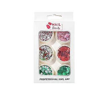 Nail Art Sequins Autumn And Winter Snowflake Sequins Christmas Sequins Ultra-thin Decorative Nail Mixed Patch