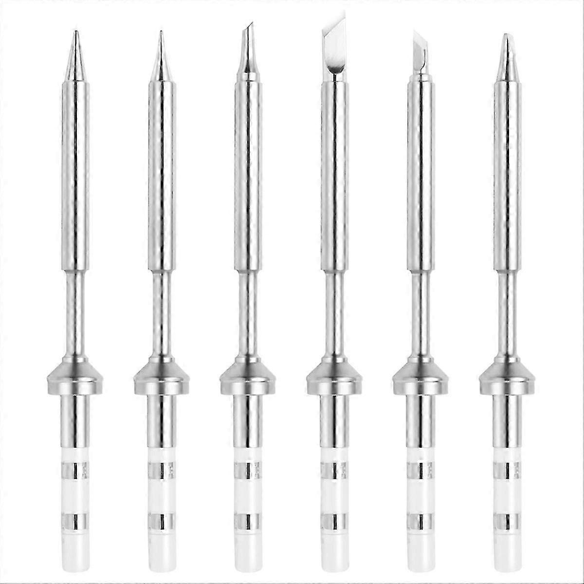 6Pcs for Pinecil TS100 Soldering Iron Tips Replacement,Mini Portable