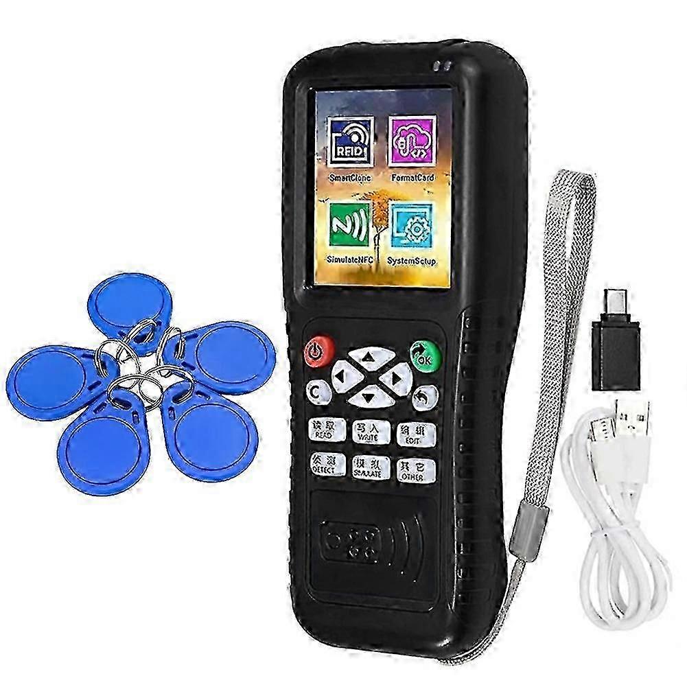 X100 RFID NFC Smart Card Reader Writer with 5 CUID Keychains