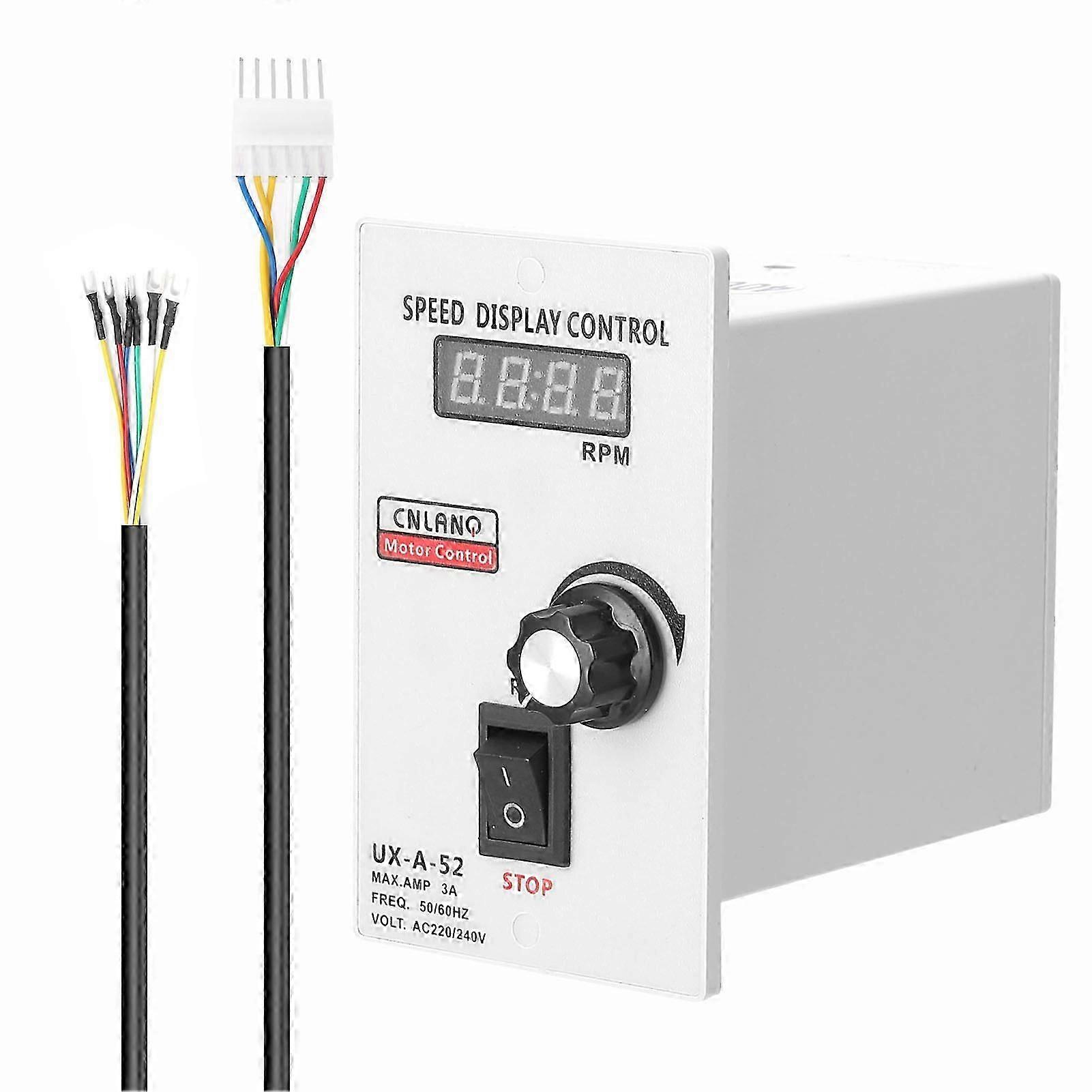 UX-A-52 400W AC220V Digital Display Motor Speed Controller Pinpoint Controller Control Device