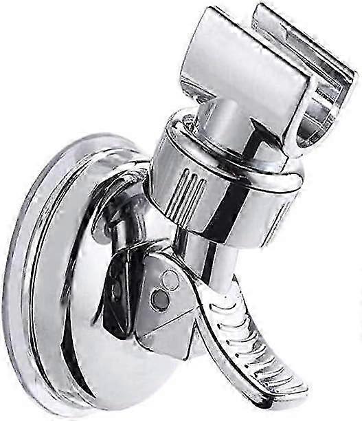 Adjustable Suction Cup Shower Head Bracket No Drill Chrome Polished for Bathroom