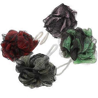 Skin Cleaning Scrubbers Bath Ball for Bathing 4Pcs Soft Shower Loofah Set