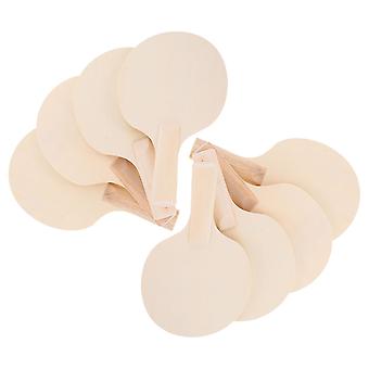 4 paires de raquettes en bois inachevées bricolage table tennis paddle blanks pour la peinture base en bois léger unique ping pong paddle craft