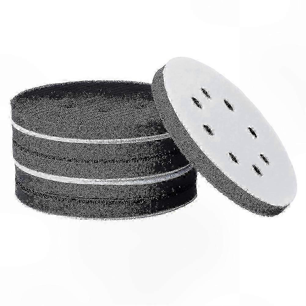6-Pack 5" Soft Sponge Interface Pads for Sanding Discs with Hook & Loop System