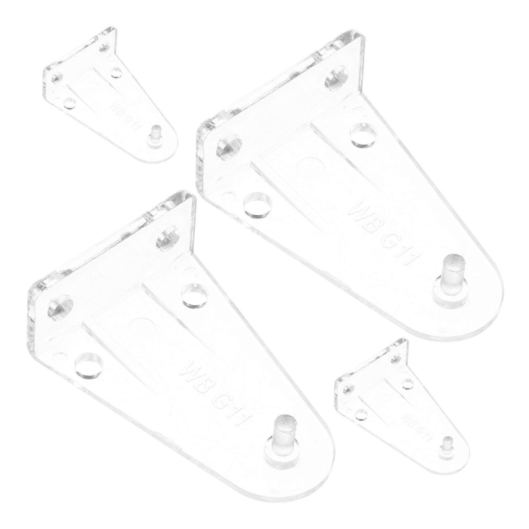 4pcs Clear Blind Hold Down Brackets POM Durable Clips for Steady Window Blinds Positioning