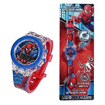 Kids Flashing Light Digital Watch Cartoon Theme Electronic Wrist Watch Toy for Boys Gift