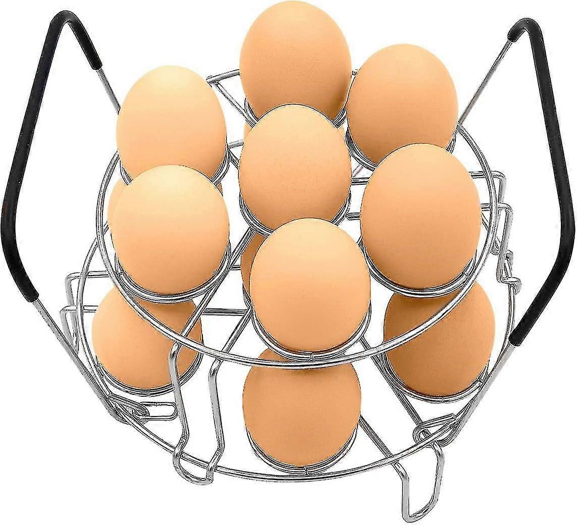 Stackable Egg Steamer Rack With Heat Resistant Silicone Handle Egg Steamer Rack