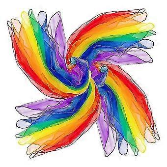 Kids Movement Rhythm Dance Juggling Scarves 24Pcs Colorful Music Scarves for Children
