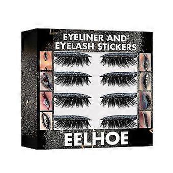 Self-adhesive Eyeshadow Eyelash Sticker 7-color Glitter Eyeliner Glue Free Self-adhesive False Eyelash Eye Makeup Sticker