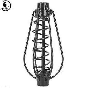 Tragbare Metall Angeln Feeder Köder Korb Köder Käfig Angeln Tackle Schwarz (25g 6pcs)