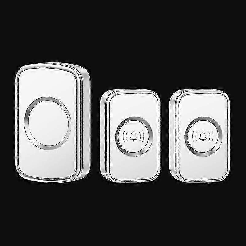 DC Unplugged Wireless Doorbell Compatible with Elderly with Two-to-One Functionality