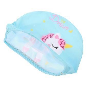 Peuter zwemmen caps cartoon patroon nylon voor zwemmen haar houden 20X11CM 1Pcs