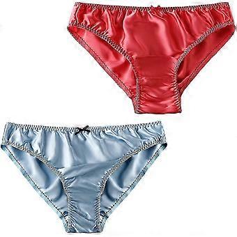 6 Colore Donne Mulberry Silk Panties Silk Sexy Bikini Silk Slips Satin Underwear 2pcs