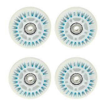 4Pcs 76/80mm Skating LED Luminous Flashing Inline Roller Skates Shoes Wheels fg2025031703051