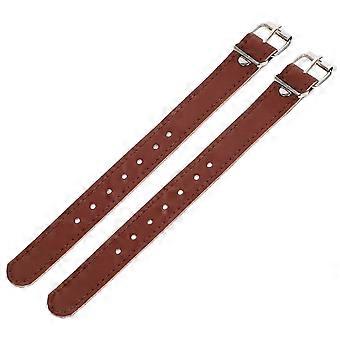 Cinghie di fissaggio per cestino della bicicletta, 4 paia, materiale PU, design con fori regolabili, per uso in bicicletta, viaggi all'aperto