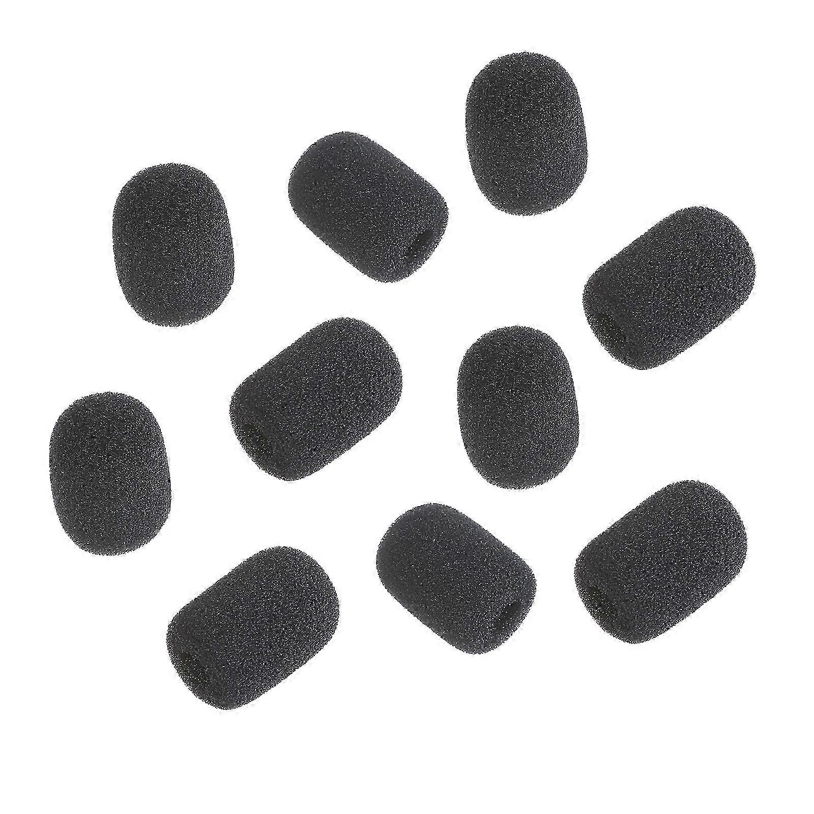 8mm Diameter Microphone Windscreen Sponge Cover Protector Replacement Filter for Headsets & Lapel Mic