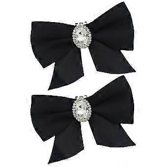 2Pcs Bow Shoe Clips Removível Shoe Charms Shoe Buckle Acessórios Sapatos Decorativos