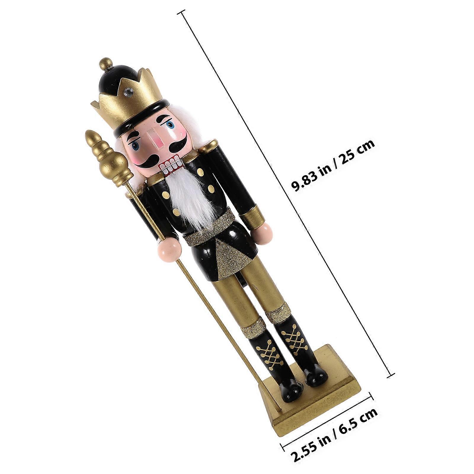 Christmas Nutcracker Ornament Wooden Nutcracker Craft for Tabletop