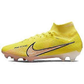Nike Mercurial Superfly 9 FG Fotbollsskor för hårt underlag för gräs, unisex, gul, rosa, DJ4977-780