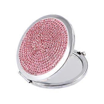 Geschenkset: Faltbarer, doppelseitiger Kosmetikspiegel für Damen (2 Stück)