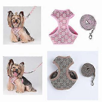 XXS XS Small Dog Harness Coat with Leash for Chihuahua Puppy Toy Mini Breeds_Esz3