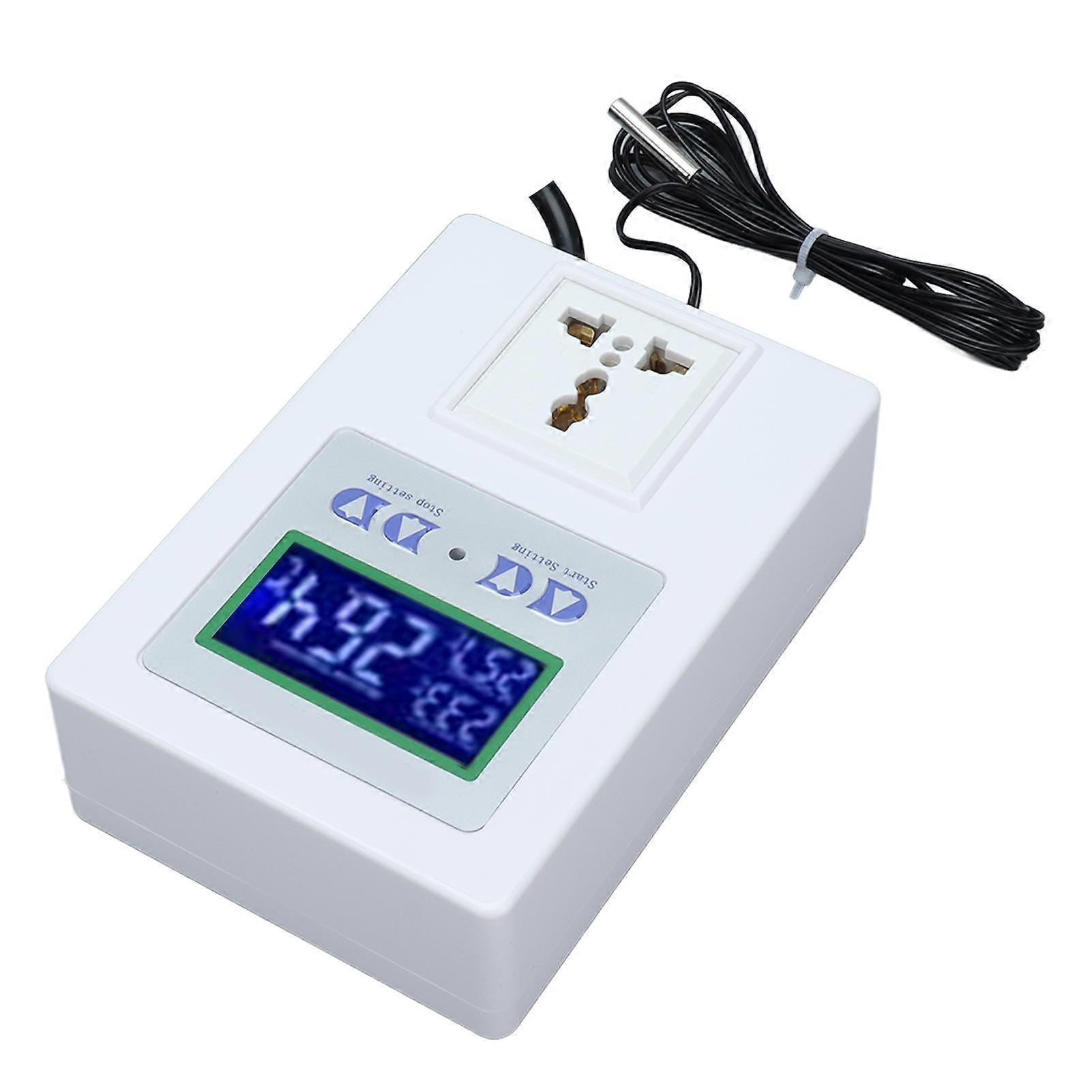 Pre Wired Temperature Controller LED Digital Temperatures Regulator with Sensor Thermostat