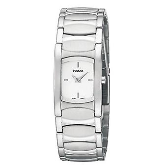 Pulsar ios Quartz Analog Woman Watch with PJ5325X Stainless Steel Bracelet