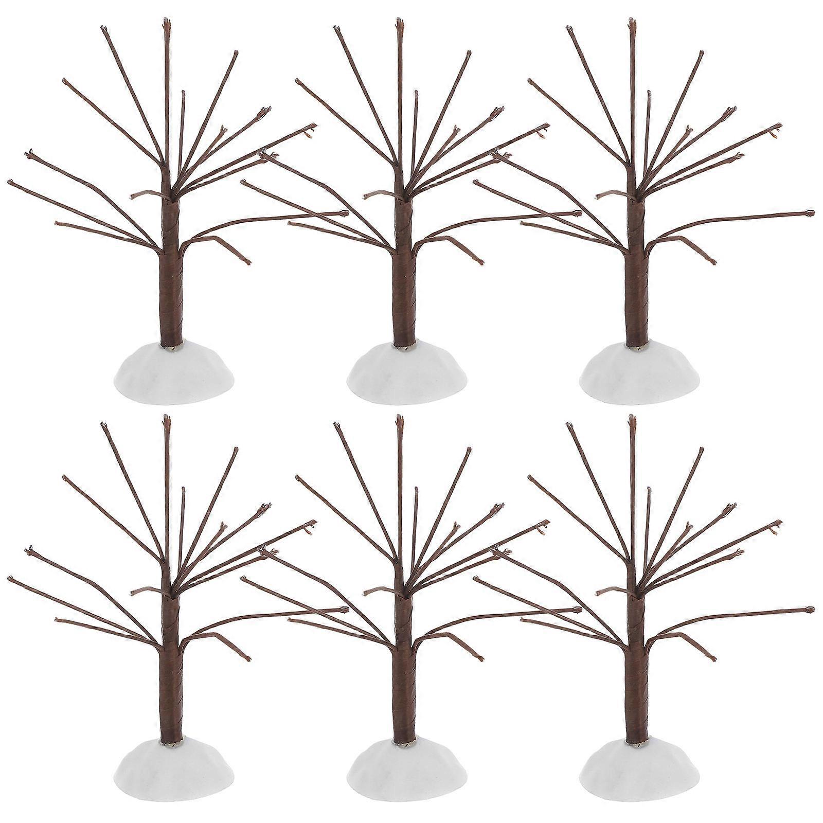 Mini Artificial Bonsai Tree for Decor 12Pcs Realistic Coffee Winter Branches Set
